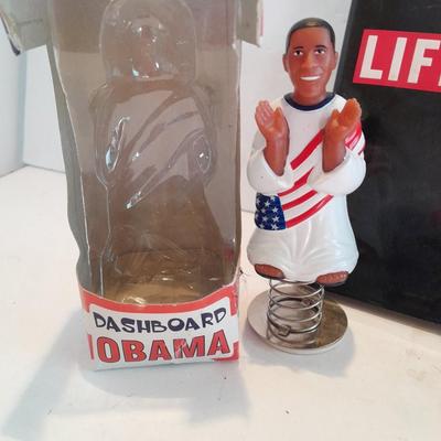 LIFE Barack Obama Hardback Book with dashboard Obama bobblehead the Glenn beck program