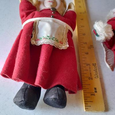 Vintage Uncle Mistletoe & Aunt Holly Set Christmas Marshall Fields Dolls