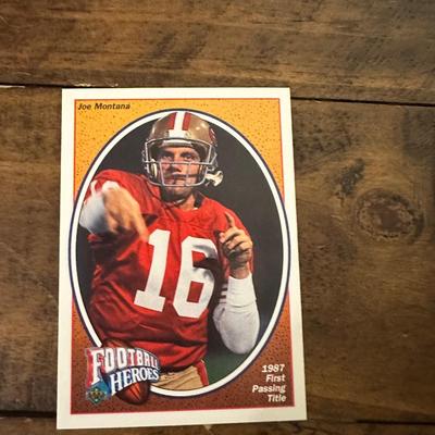 1991 Upper Deck Football Heroes Joe Montana