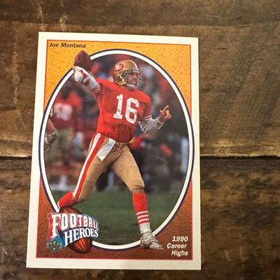 1991 Upper Deck Football Heroes Joe Montana