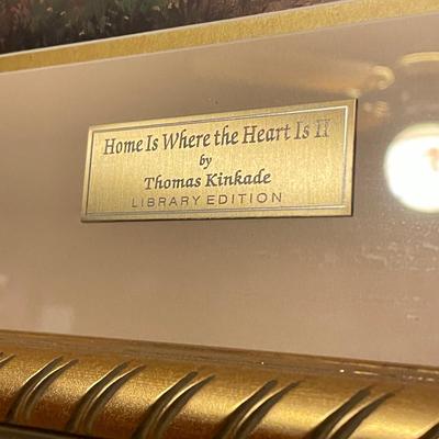 Framed Thomas Kinkade â€œHome is Where the Heart Isâ€ (M-SS)