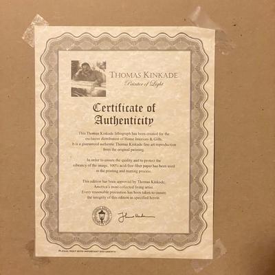 Framed Thomas Kinkade â€œHome is Where the Heart Isâ€ (M-SS)