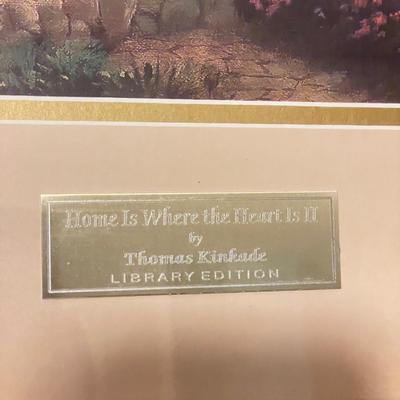 Framed Thomas Kinkade â€œHome is Where the Heart Isâ€ (M-SS)