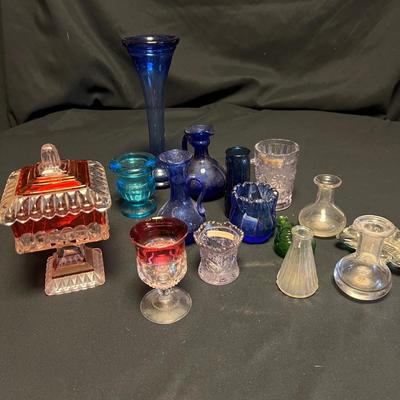 Cranberry Ruby Red Lidded Dish & More Glassware (DR-RG)