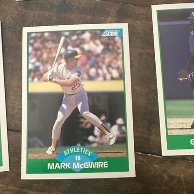1989 Score baseball