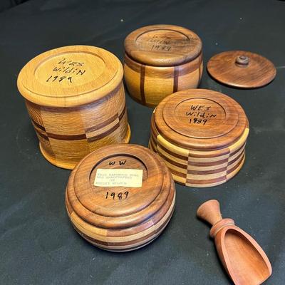 Handcrafted Hardwood Bowls By Wes Wildin & More (DR-RG)