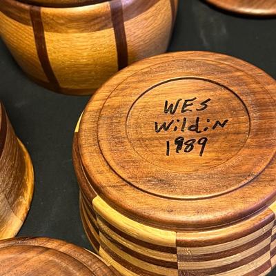 Handcrafted Hardwood Bowls By Wes Wildin & More (DR-RG)