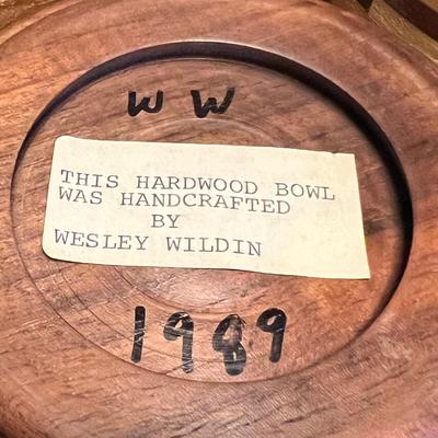 Handcrafted Hardwood Bowls By Wes Wildin & More (DR-RG)