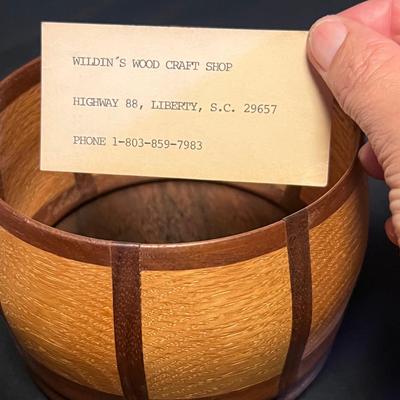 Handcrafted Hardwood Bowls By Wes Wildin & More (DR-RG)