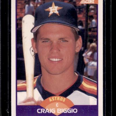 1989 Score #237 Craig Biggio RC ERROR