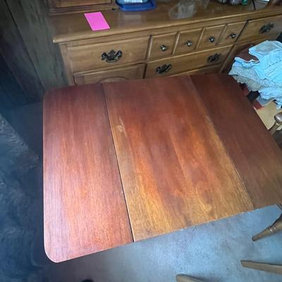 Wooden Rolling/Drop Leaf Tea Cart  (DR-RG)