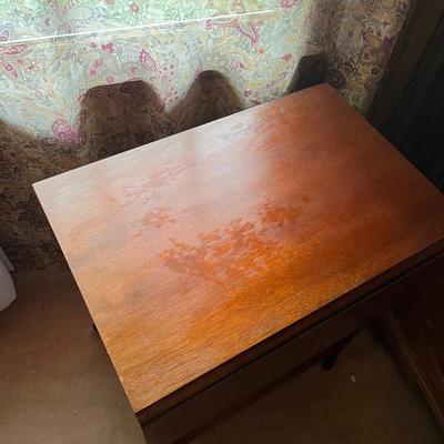 Wooden Rolling/Drop Leaf Tea Cart  (DR-RG)