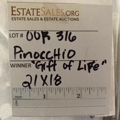 Pinocchio â€œGift of Lifeâ€ 21x18