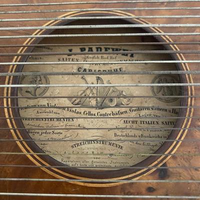 Vintage Zither by J. Padewet