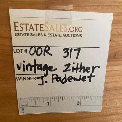Vintage Zither by J. Padewet