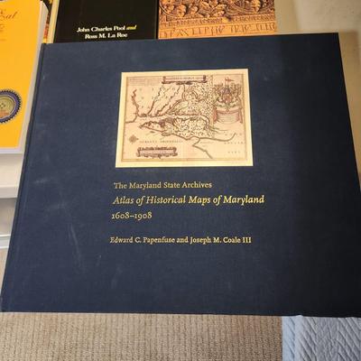 Lot of 10 Books Cooking Atlas of Historical Maps of  Maryland see pics.