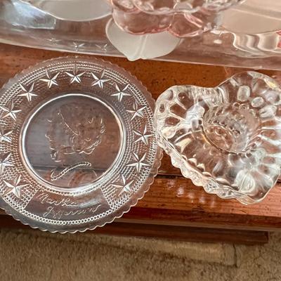 Large Vintage Lot Glass Pottery