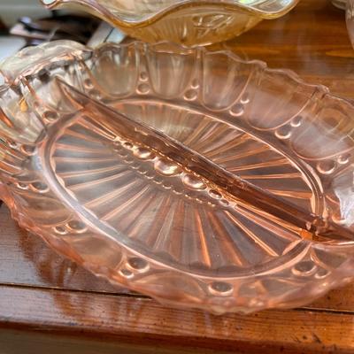 Large Vintage Lot Glass Pottery
