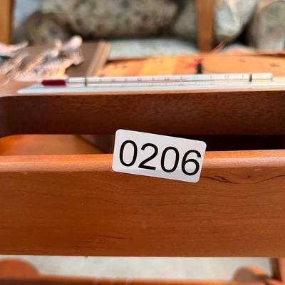 Decorative Vintage Wood Lot - Tray, Art, Clock