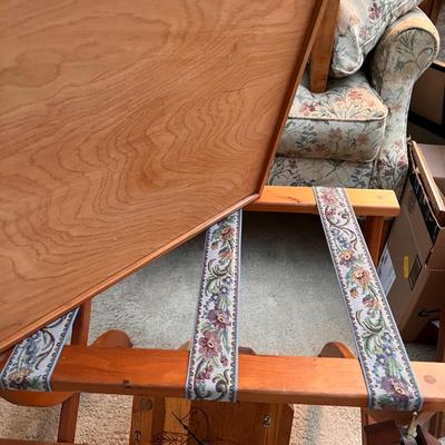 Decorative Vintage Wood Lot - Tray, Art, Clock