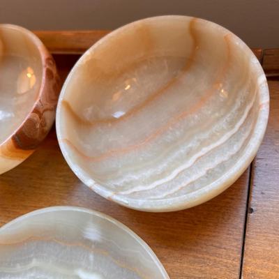 Gorgeous Authentic Egyptian Alabaster Plates Bowls