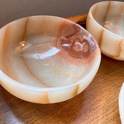 Gorgeous Authentic Egyptian Alabaster Plates Bowls