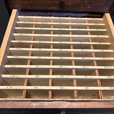 Two Vintage Wooden Organizer Boxes (DR-RG)
