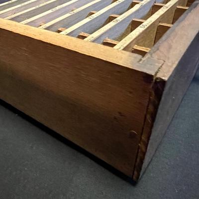 Two Vintage Wooden Organizer Boxes (DR-RG)