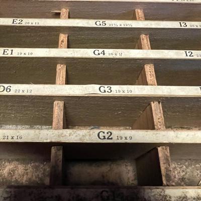 Two Vintage Wooden Organizer Boxes (DR-RG)