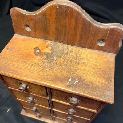 Two Vintage Wooden Organizer Boxes (DR-RG)