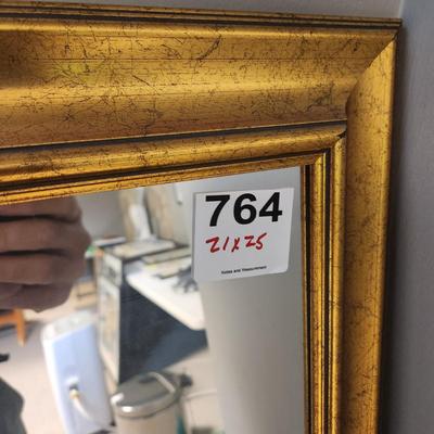 Gold Wood Trim Mirror 21x28