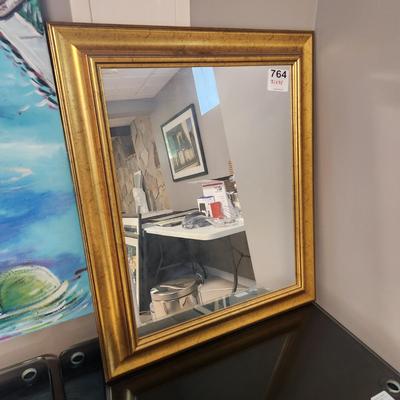 Gold Wood Trim Mirror 21x28