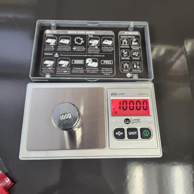 Gram Scale 220g/ 0.01g, Digital Pocket Scale 100g Calibration Weight, Mini Jewelry Scale