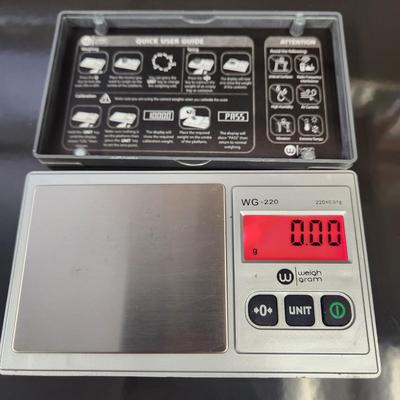 Gram Scale 220g/ 0.01g, Digital Pocket Scale 100g Calibration Weight, Mini Jewelry Scale