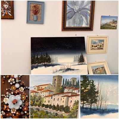 Mixed Lot Vintage Art Incl Authentic Nancy Hogan Armour