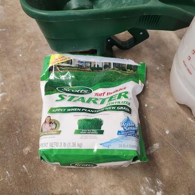 Scotts Handy Green II Spreader , Fertilizer (1/2 Bag) Flowmaster Sprayer