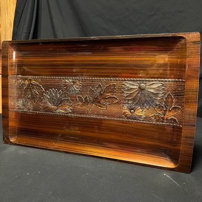 Lacquerware Tray, Lefton Dish & More Floral Items (DR-RG)