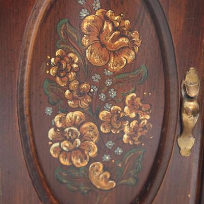 Floral Cabinet Side Table