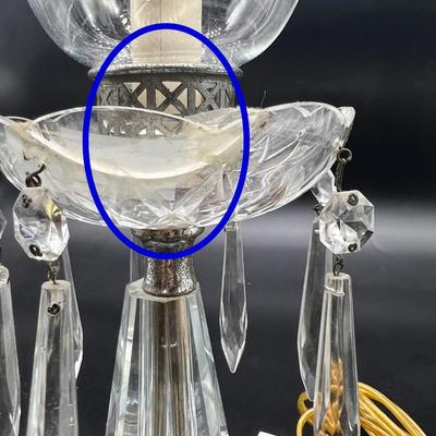 Grand Auntieâ€™s Etched Glass Lamps *Read Details