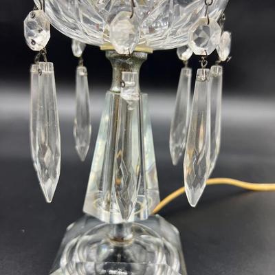 Grand Auntieâ€™s Etched Glass Lamps *Read Details