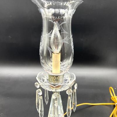 Grand Auntieâ€™s Etched Glass Lamps *Read Details