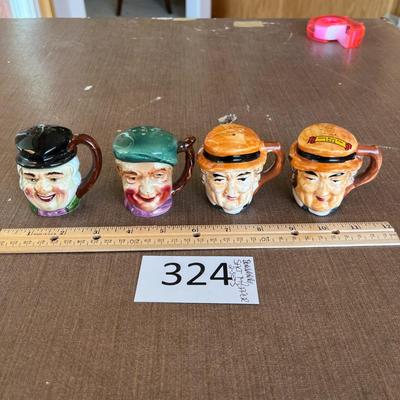 2 Salt & Pepper Figurine Sets