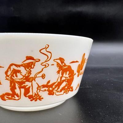 Vintage Hazel Atlas Cowboys and Indians Bowls