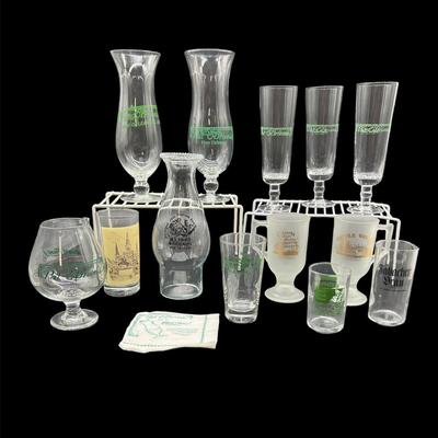 New Orleans Lot of Bar Glasses