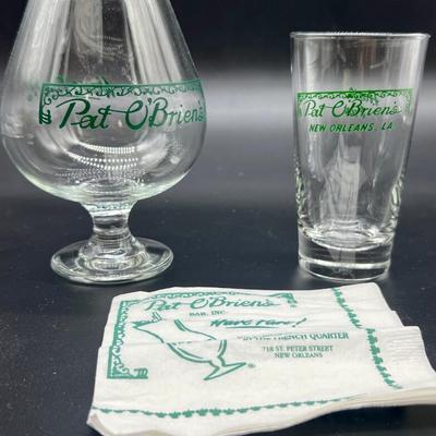 New Orleans Lot of Bar Glasses