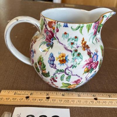 Fenton Floral Pitcher