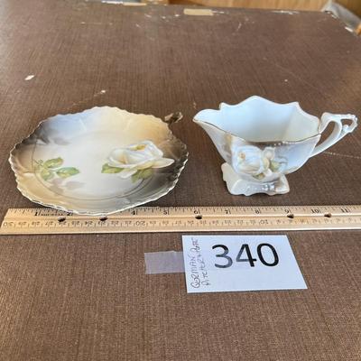 German Pitcher & Plate