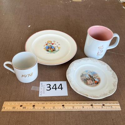 Two Mugs and 2 Print Plates