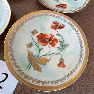 Poppy Bread & Butter Plates