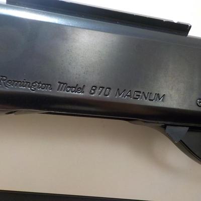 Remington Model 870 Magnum, 12 gauge. est. $300 to $600.